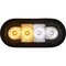Buyers Products 6 Inch LED Oval Strobe Light with Amber/Clear LEDs and Clear Lens SL62AC - alternate 1
